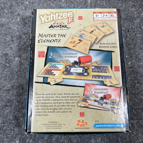 Rare Avatar The Last Airbender Yahtzee 2006 - 100% Complete Nickelodeon Jr Game - Picture 2 of 7